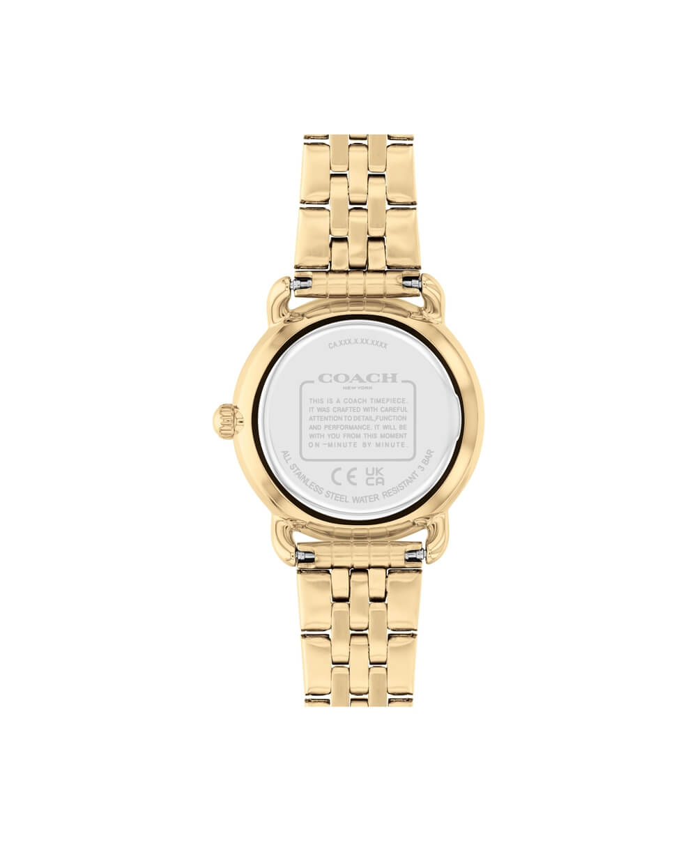 COACH ELLIOT BLACK DIAL WITH GOLD-TONE BRACELET LADIES WATCH