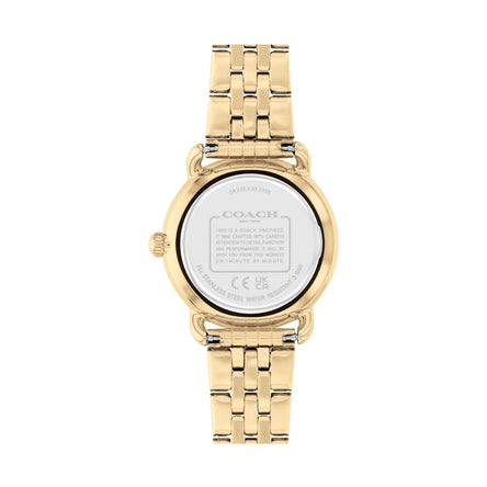 COACH ELLIOT BLACK DIAL WITH GOLD-TONE BRACELET LADIES WATCH
