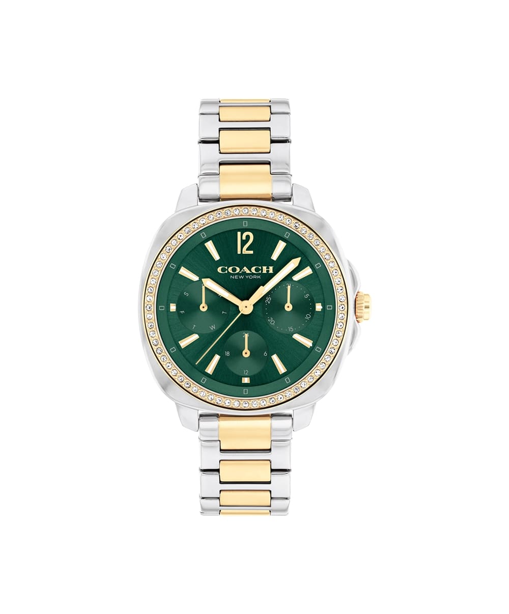 COACH KITT GREEN DIAL WITH TWO-TONE BRACELET LADIES WATCH
