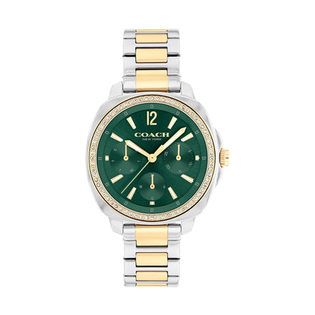 COACH KITT GREEN DIAL WITH TWO-TONE BRACELET LADIES WATCH