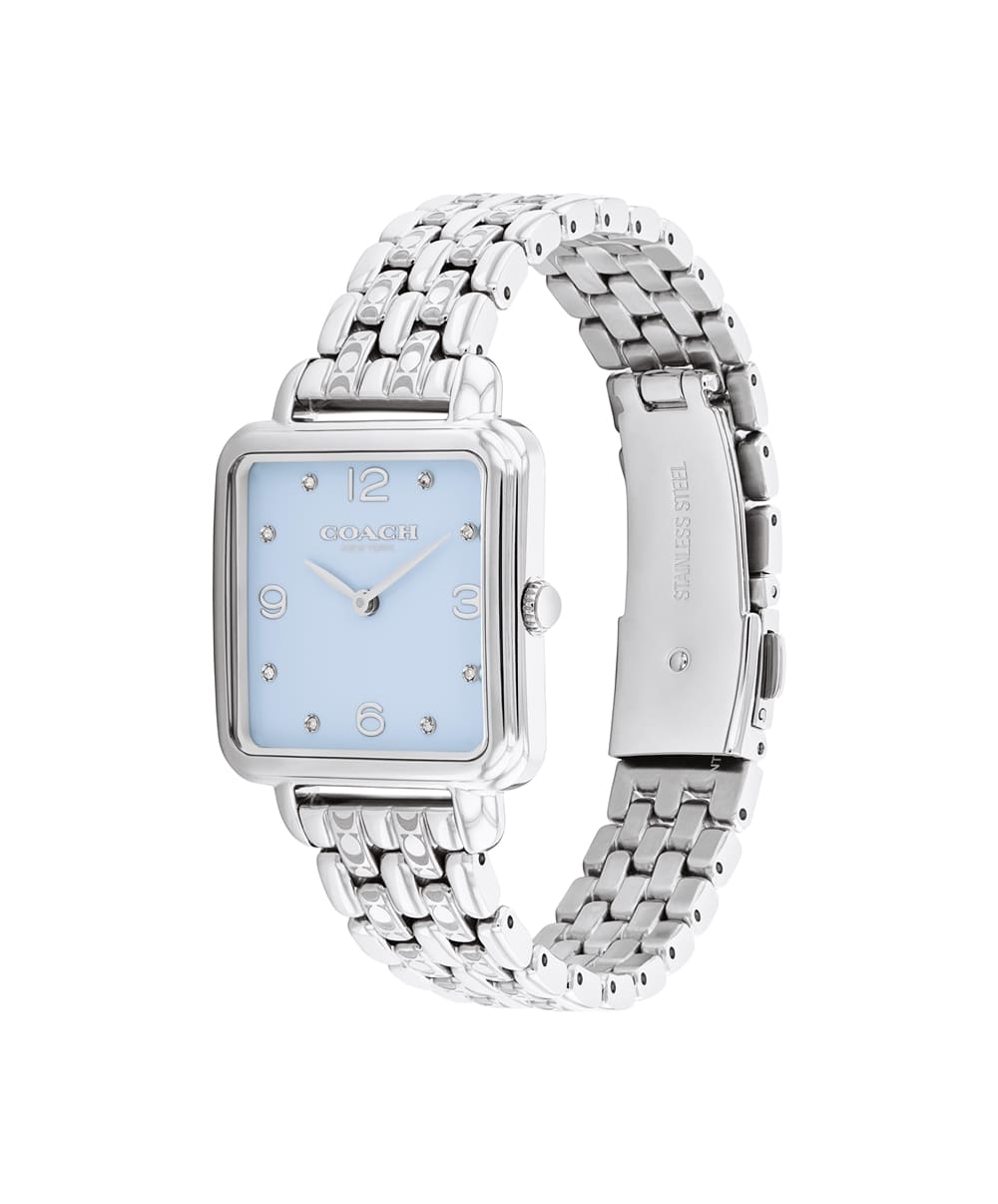 COACH CASS STAINLESS STEEL LIGHT BLUE DIAL LADIES WATCH
