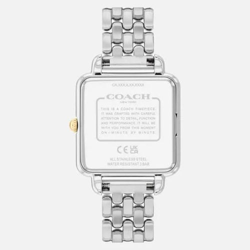 COACH CASS TWO TONE BRACELET STRAP WITH BLACK DIAL LADIES WATCH