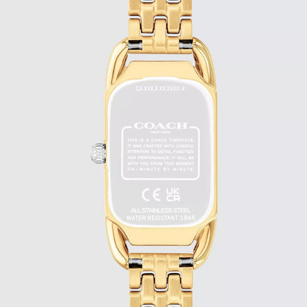 COACH CADIE WHITE DIAL WITH TRI-TONE BRACELET LADIES WATCH