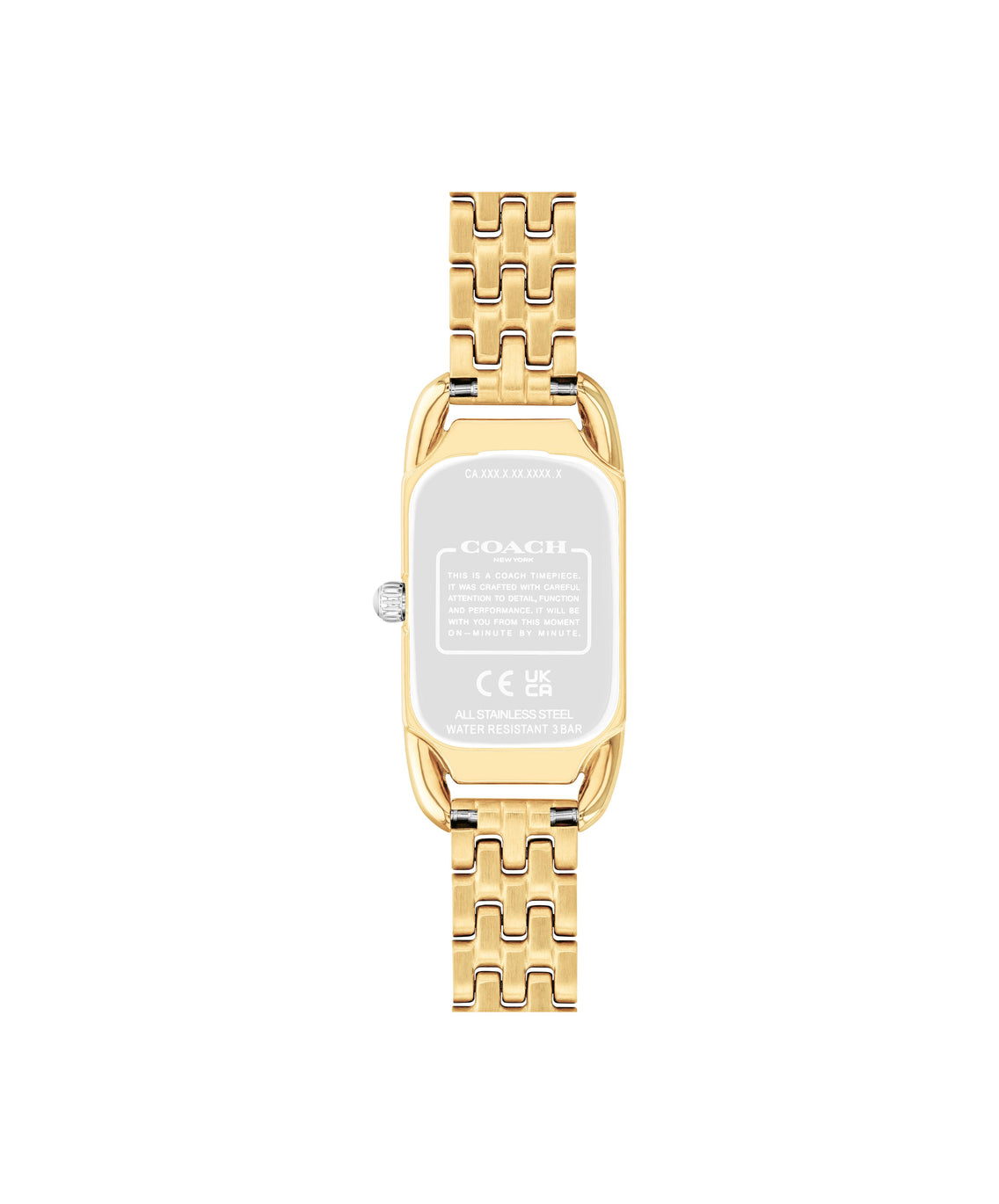 COACH CADIE WHITE DIAL WITH TRI-TONE BRACELET LADIES WATCH