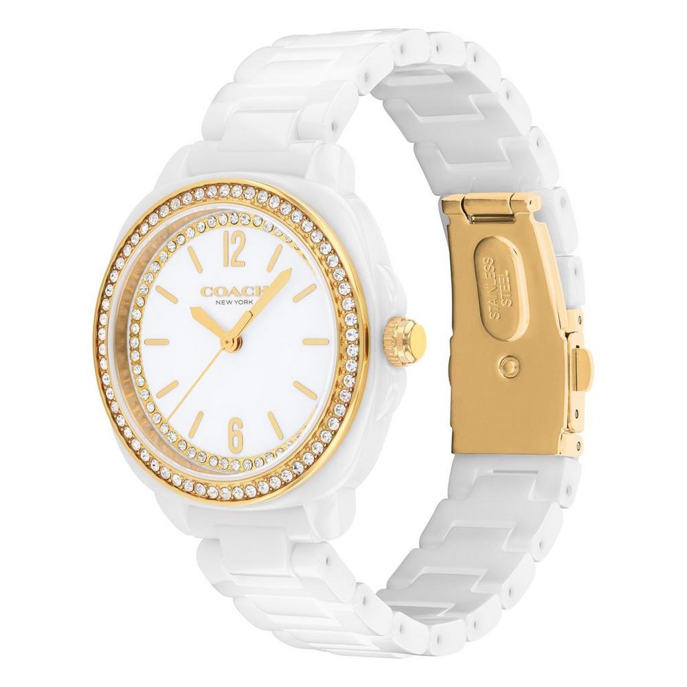 Coach Kitt Ceramic Crystal Ladies Watch