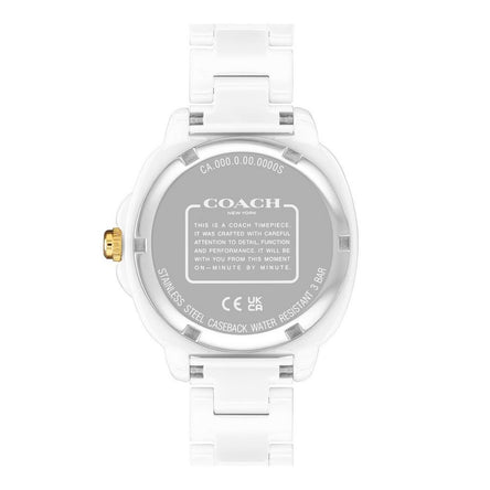 Coach Kitt Ceramic Crystal Ladies Watch