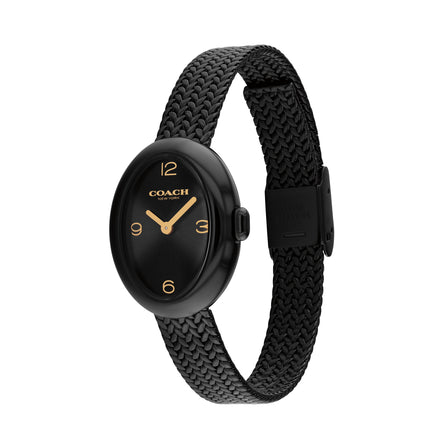 COACH Sammy Ladies Black Mesh Watch