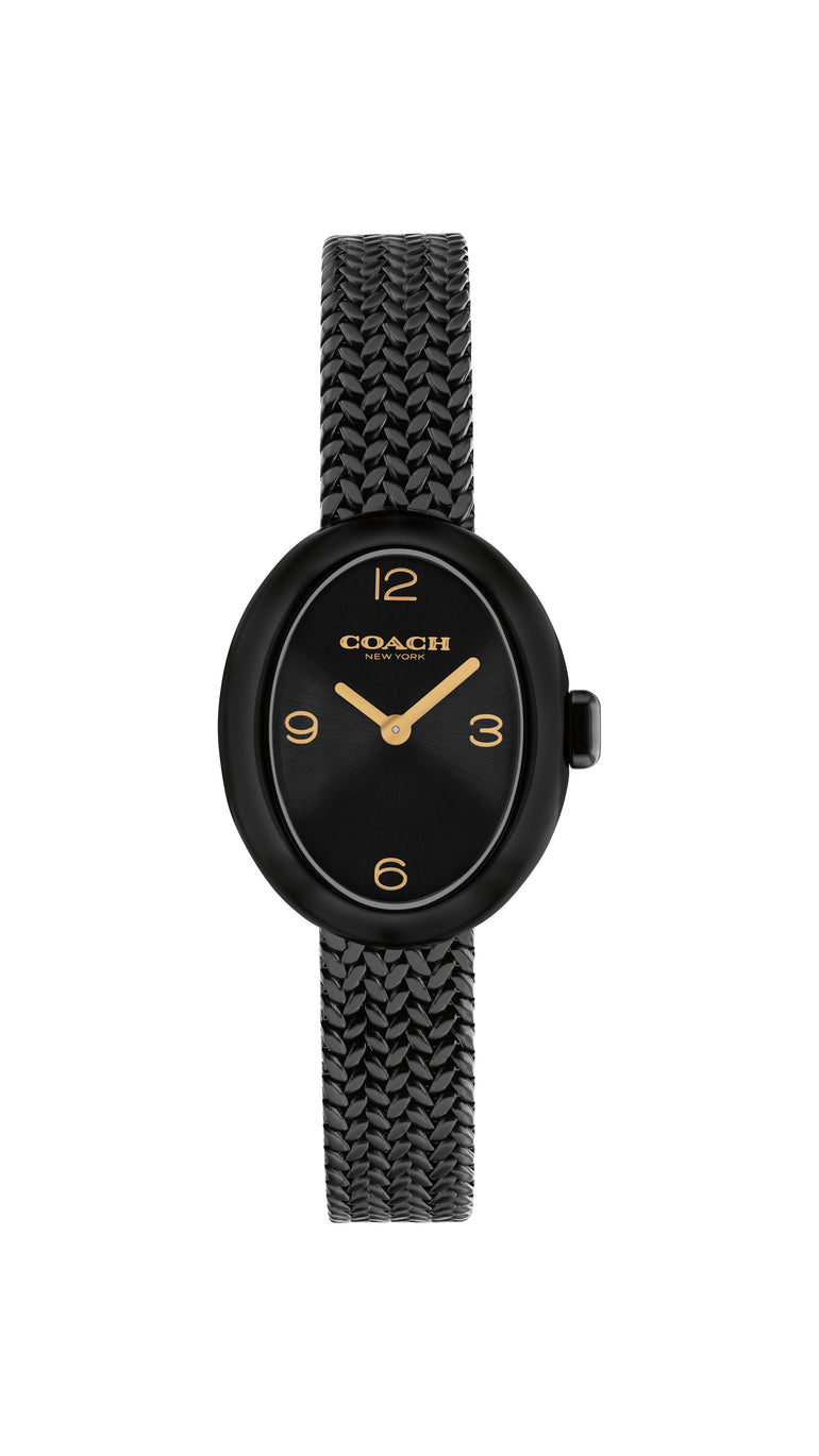 COACH Sammy Ladies Black Mesh Watch