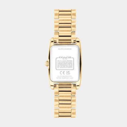 COACH REESE LIGHT GOLD DIAL WITH GOLD-TONE BRACELET LADIES WATCH