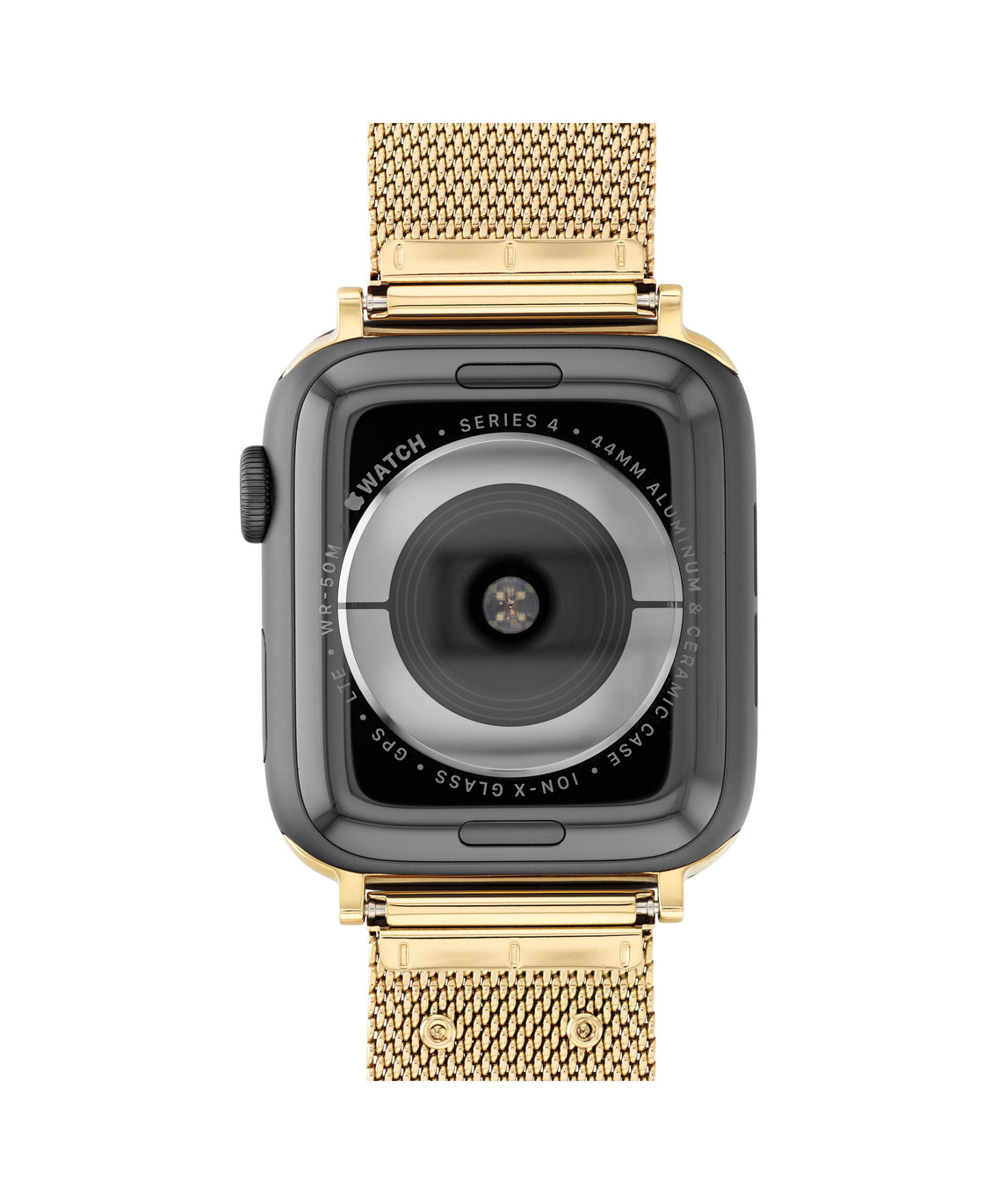 COACH Apple Watch Strap Gold PVD Stainless Steel Mesh