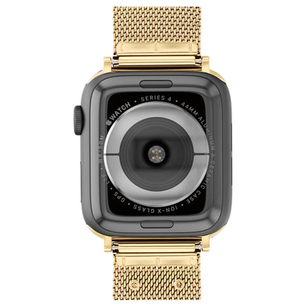 COACH Apple Watch Strap Gold PVD Stainless Steel Mesh