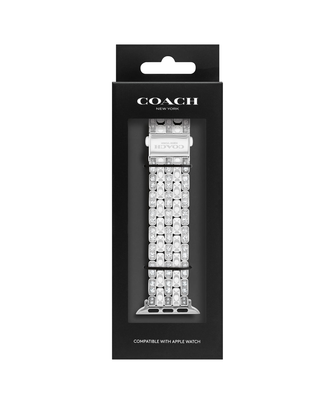 COACH Stainless Steel Crystal Apple Watch Strap