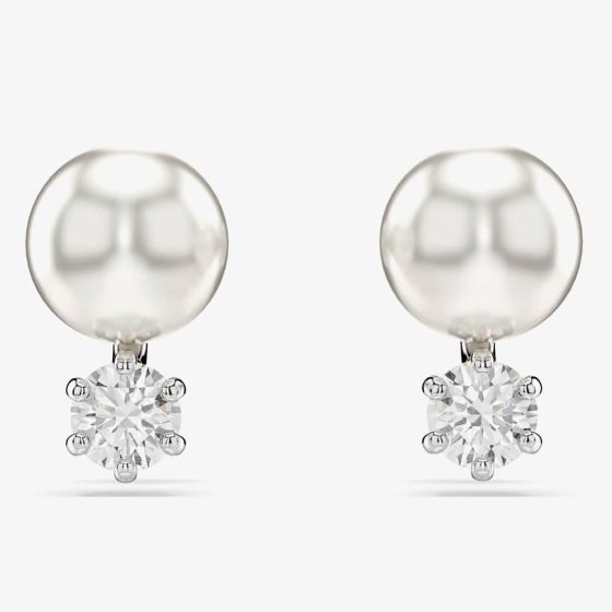Swarovski Matrix Pearl Stud Earrings