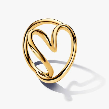 Pandora Organically Shaped Heart Ring