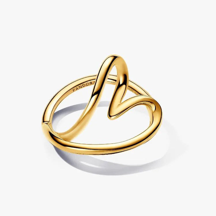Pandora Organically Shaped Heart Ring