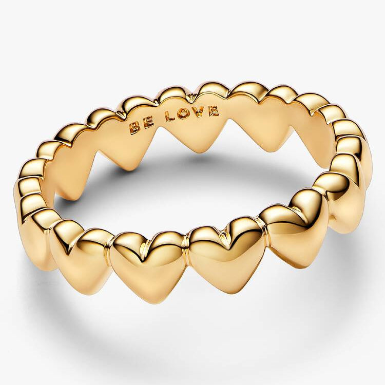 Pandora Row of Hearts Ring