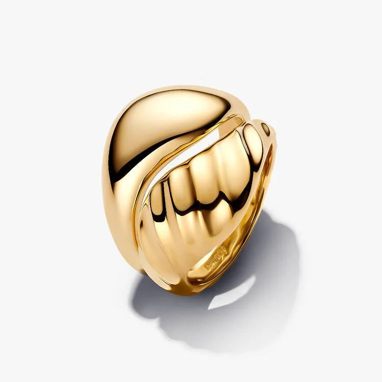 Pandora Rippled Stacking Rings