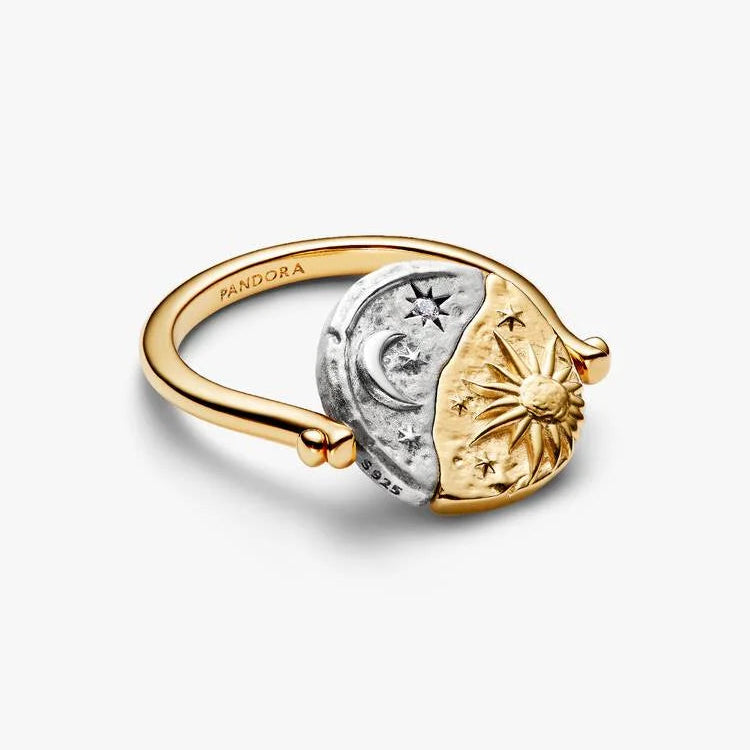 Panodora Sun & Moon Reversible Medallion Ring