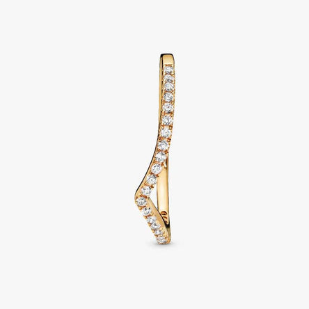 Pandora Sparkling Wishbone Ring