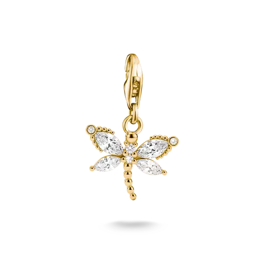 Thomas Sabo Gold Dragonfly Charm
