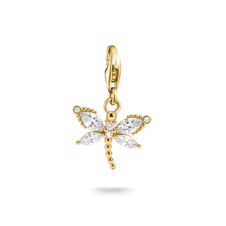 Thomas Sabo Gold Dragonfly Charm