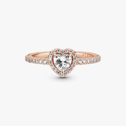 Pandora Sparkling Elevated Heart Ring