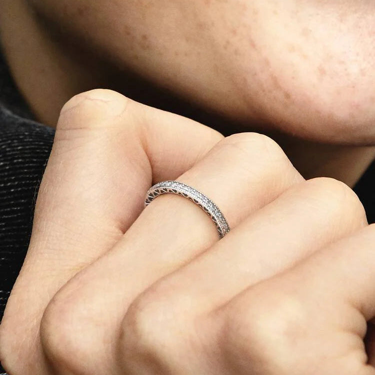 Pandora Sparkle & Hearts Ring