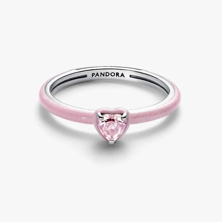 Pandora Pink Chakra Heart Ring