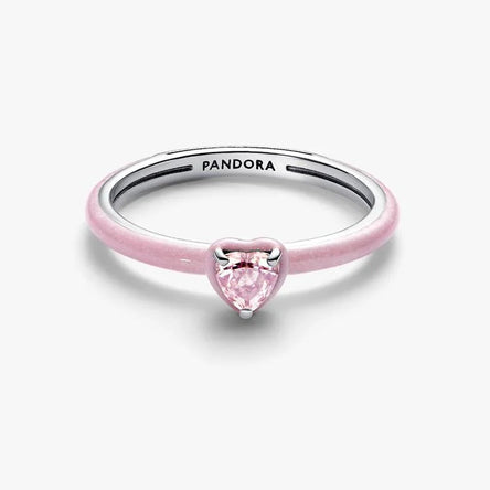 Pandora Pink Chakra Heart Ring