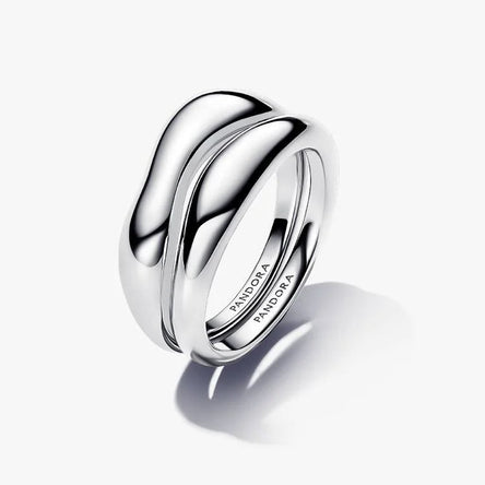 Pandora Organically Shaped Stacking Rings