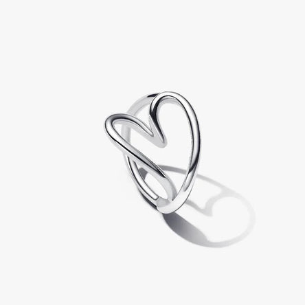 Pandora Organically Shaped Heart Ring