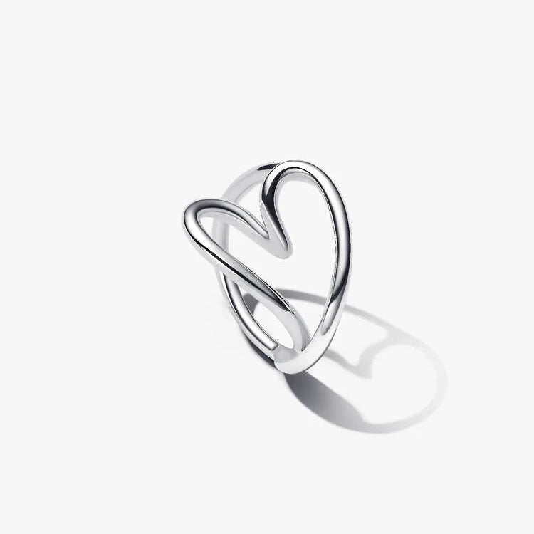 Pandora Organically Shaped Heart Ring