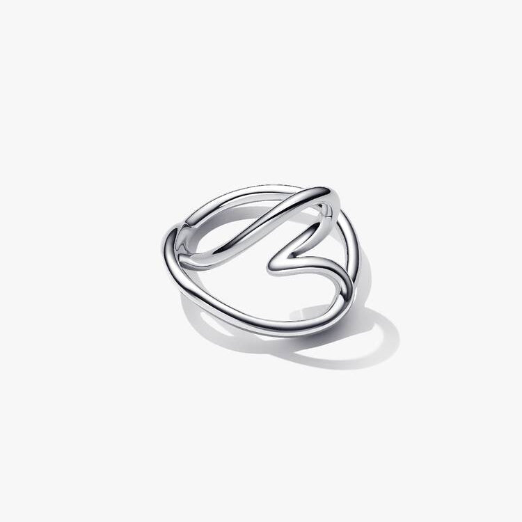 Pandora Organically Shaped Heart Ring