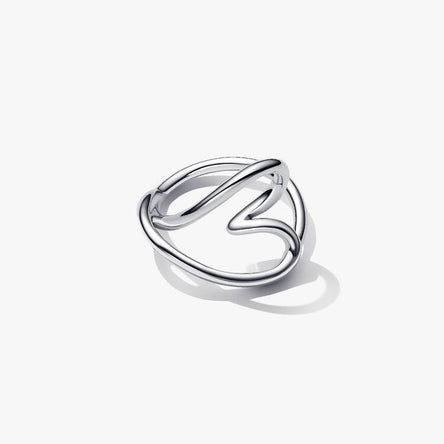 Pandora Organically Shaped Heart Ring