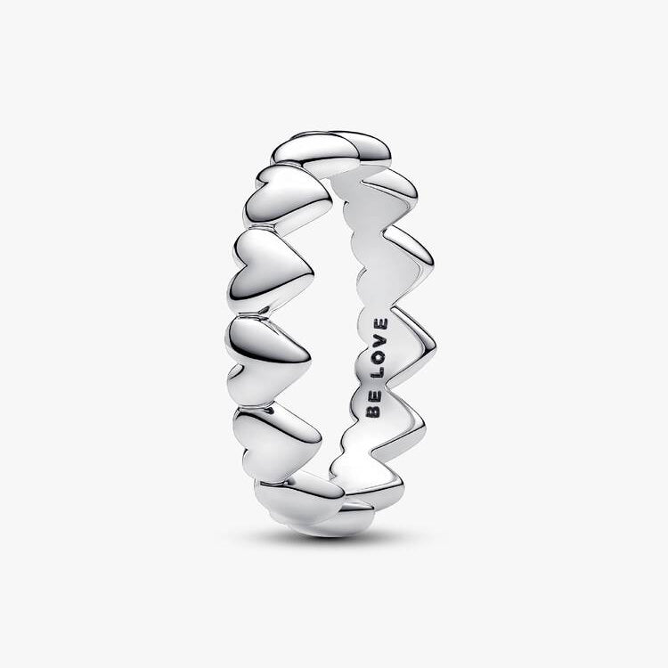 Pandora Row of Hearts Ring