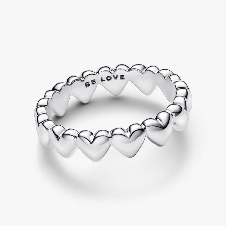 Pandora Row of Hearts Ring