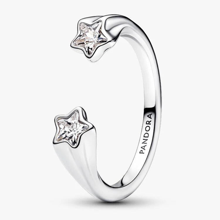 Pandora Shooting Stars Open Ring
