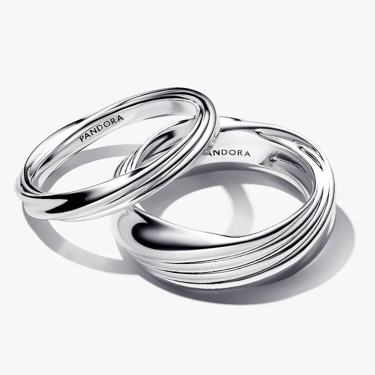 Pandora Twisted Double Ring