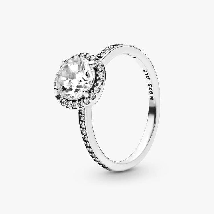 Pandora Round Sparkle Halo Ring