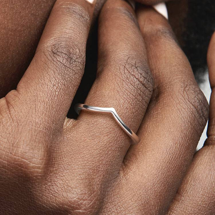 Pandora Polished Wishbone Ring
