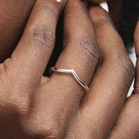 Pandora Polished Wishbone Ring