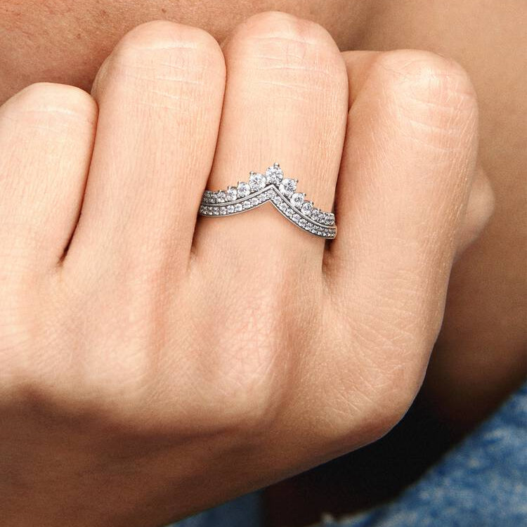 Pandora Princess Wishbone Ring