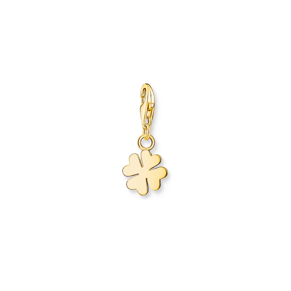 Thomas Sabo Gold Plated Cloverleaf Charm