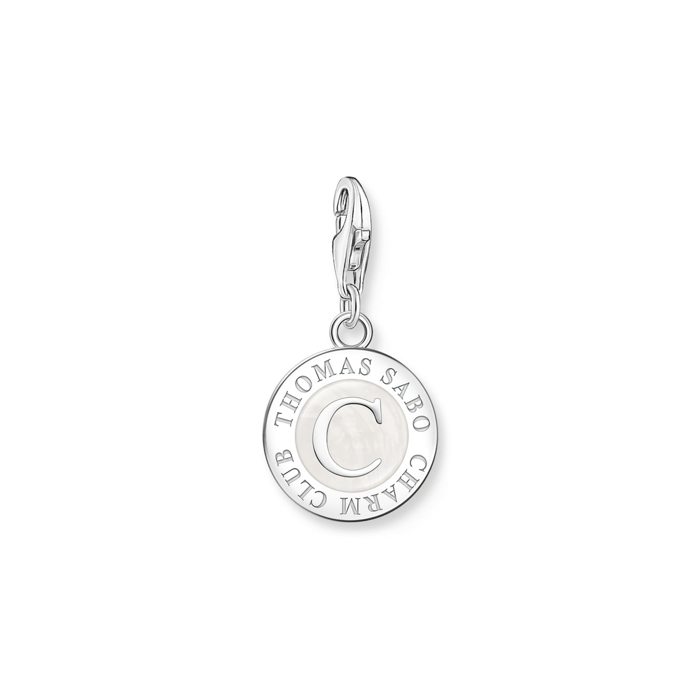 Thomas Sabo Member Silver and White Coin Charm