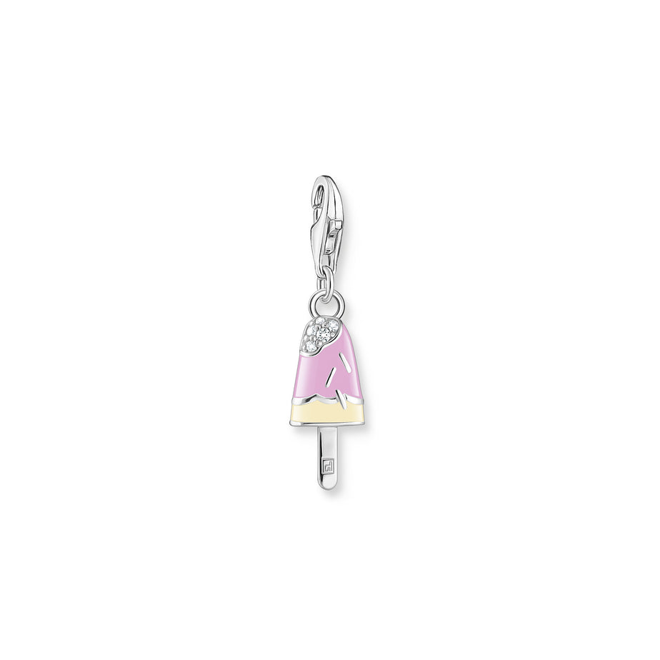Thomas Sabo Colourful Popsicle Charm Silver with White Stones