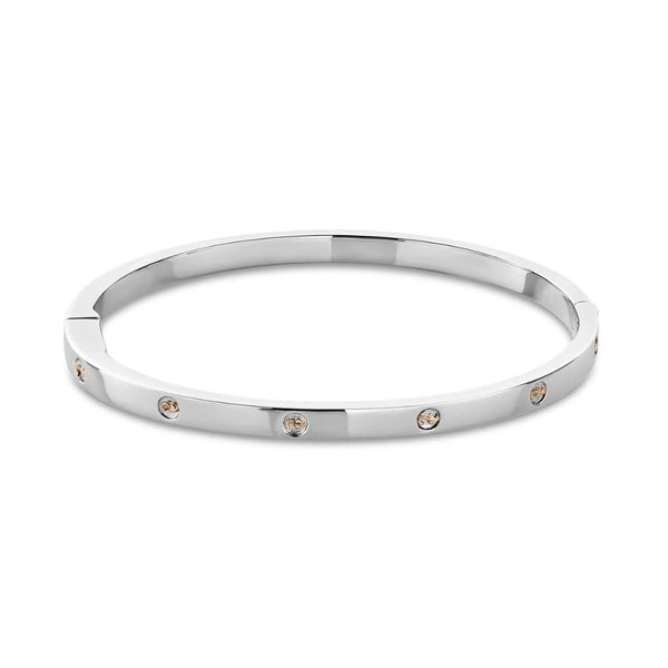 Clogau Insignia Silver Slim Bangle