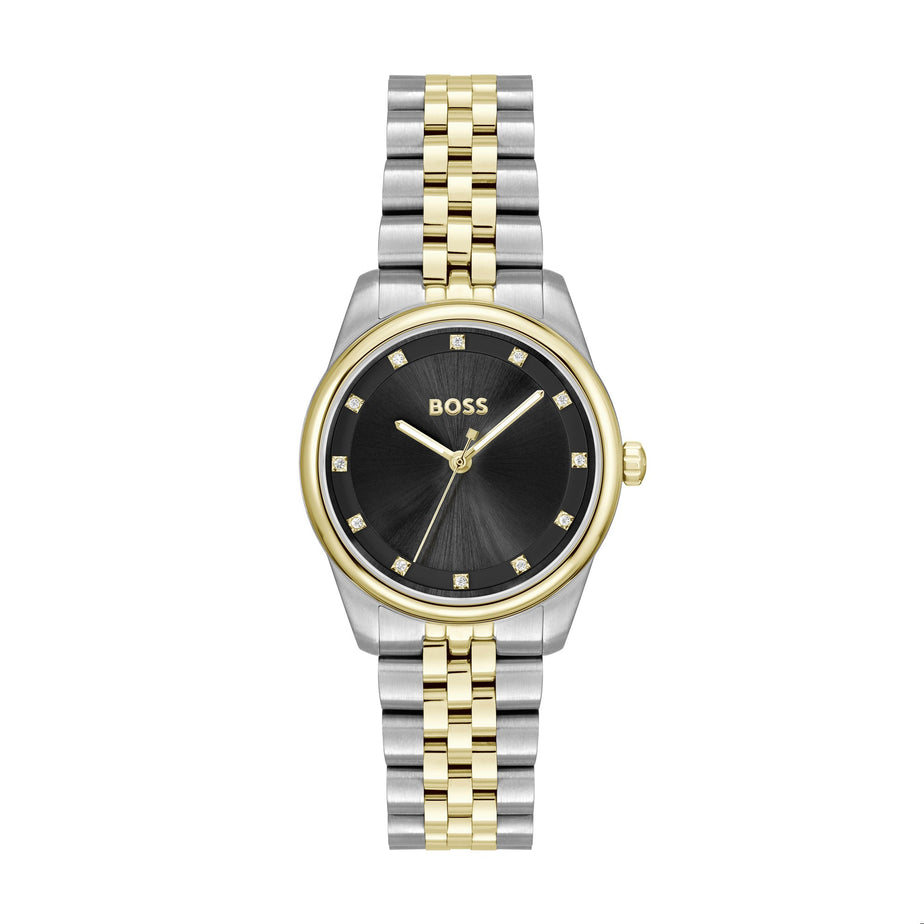 BOSS Graceful Two Tone Crystal Ladies Watch