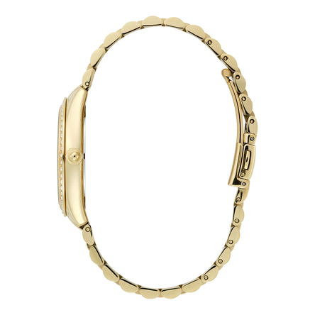 Olivia Burton Sports Luxe 34mm Bejewelled Cherry Lacquer & Gold Bracelet Watch