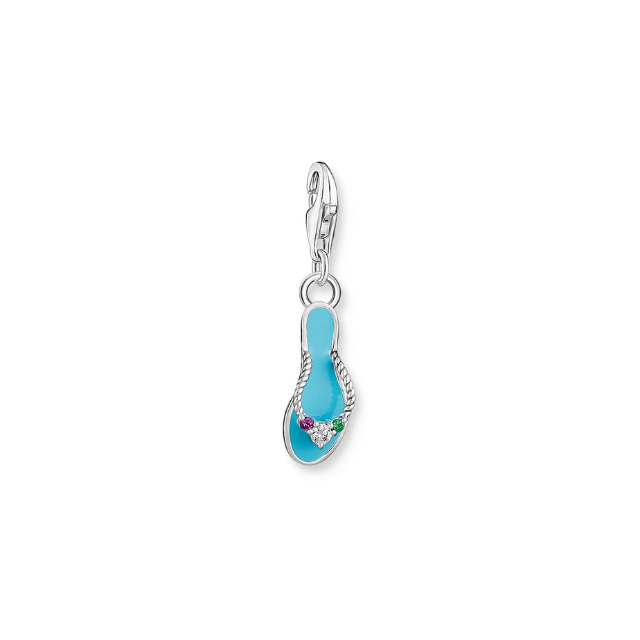 Thomas Sabo Turquoise Flip Flop Charm with Colourful Stones