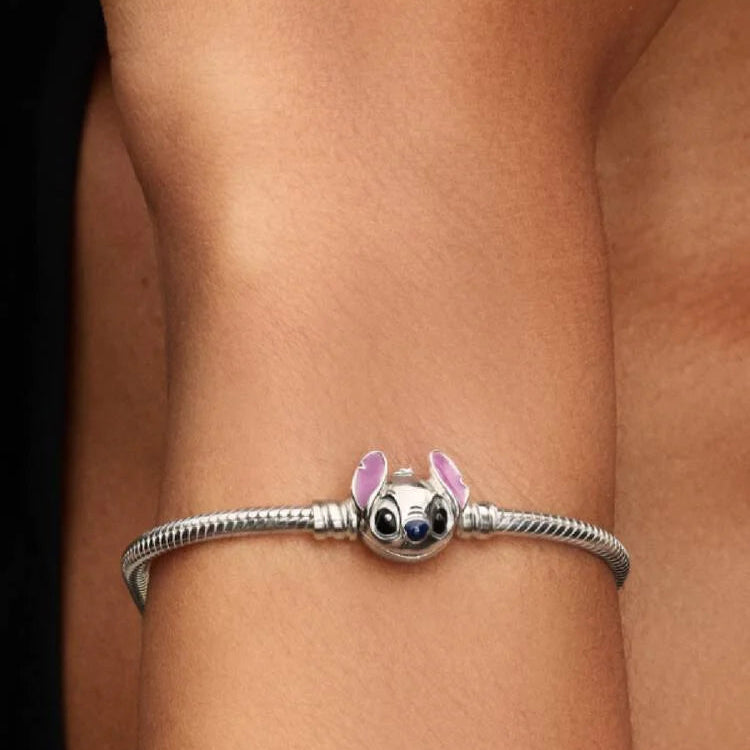 Pandora Disney Stitch Snake Chain Bracelet